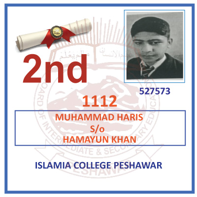 2nd Position Holder