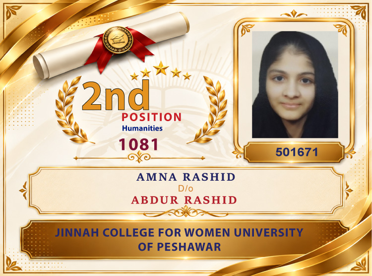 2nd Position Holder