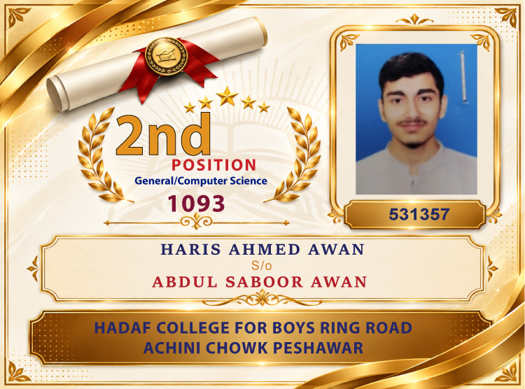 2nd Position Holder