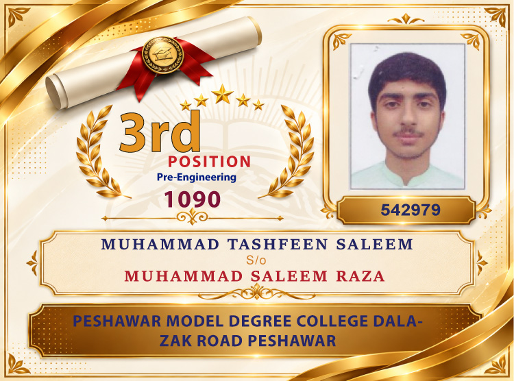 3rd Position Holder